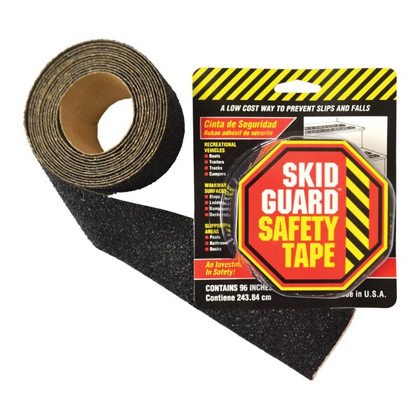 Skid Guard Skid Guard Black Anti-Slip Tape 2 in. W X 8 ft. L 1 pk - 61202