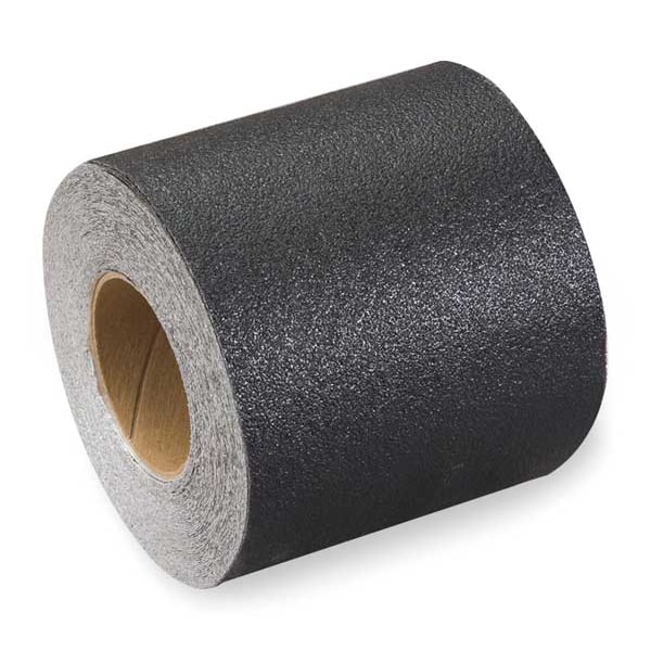 Zoro Select Anti-Slip Tape Aluminum oxide 60 Grit Size, Black, 6" W x 60 ft. L, 42 mil Thick - GRAN1353