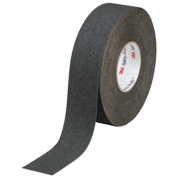 3M Anti-Slip Tape Synthetic Rubber/Plastic Film Proprietary Grit Size, Black, 2" W x 60 ft. L - 310-2X60