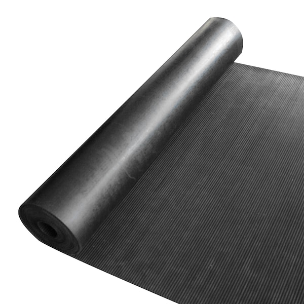 Rubber-Cal "Ramp-Cleat" Non-Slip Outdoor Rubber Mats - 1/8 in x 3 ft x 6 ft Floor Mat - 03_167_W_RC