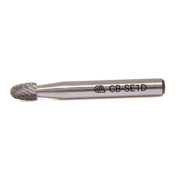 Continental Abrasives SE-1 Double Cut Oval Tungsten Carbide Burr - CB-SE1D