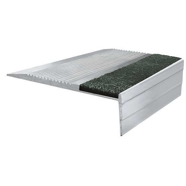 Wooster Products Stair Tread Cover Extruded Aluminum Black, 48 in W x 1/8 in Thick - 333BLA4