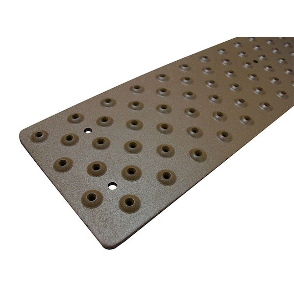 Handi Treads Non-Slip Aluminum Tread, 30in x 3.75in, Brown, incl. screws - NST633730BRT
