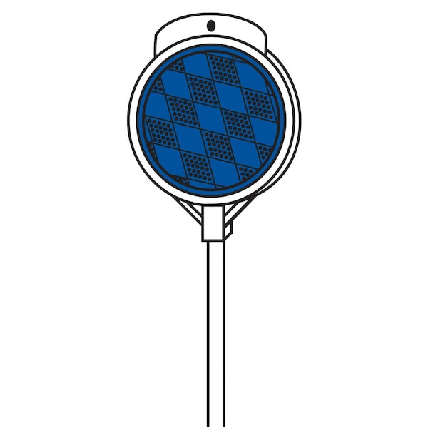 Hy-Ko 48In Blue Fiberglass Driveway Marker, 24PK - A10239