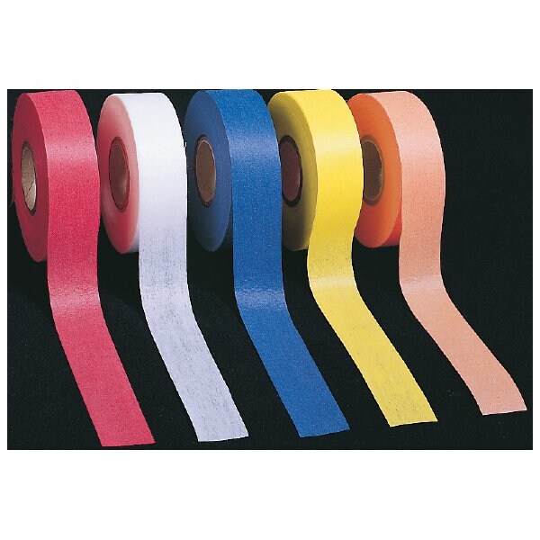 Mutual Industries Biodegradable Flagging Tape Cellulosic Wood Pulp Red, 1" W x 100 ft. L - 17781-79-1000