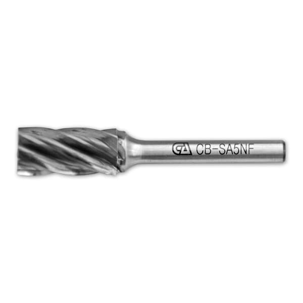 Continental Abrasives SA-5 Aluminum Cut  Cylindrical Plain End Tungsten Carbide Burr for Non-Ferrous Materials - CB-SA5NF