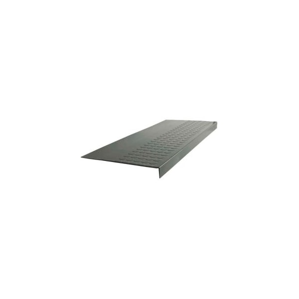 Roppe Rubber Raised Circular Stair Tread Square Nose 12.06in x 42in Charcoal - 42983P123