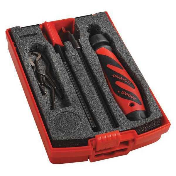 Shaviv Deburring Tool Set, Plastic, Hi Speed Stl. - 154-00036