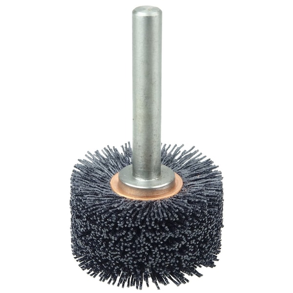 Weiler Bore-Rx 2"Dia.  Brush Deburring .026/120CG Crimped Fill, 3/8" Stem - 17215