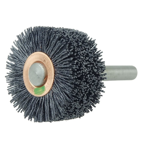 Weiler Bore-Rx 2"Dia.  Brush Deburring .026/120CG Crimped Fill, 3/8" Stem - 17215