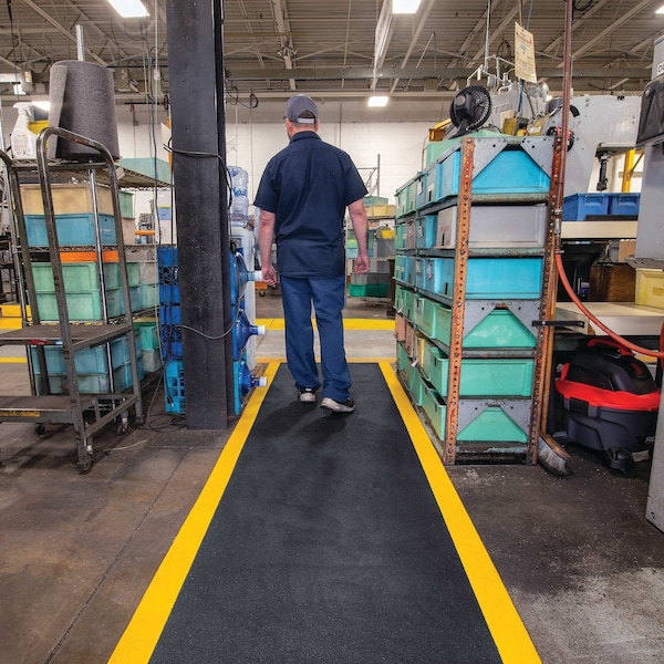 Pig TuffGrit Anti-Slip Runner, 3'x10', Black - FLM8505-BK