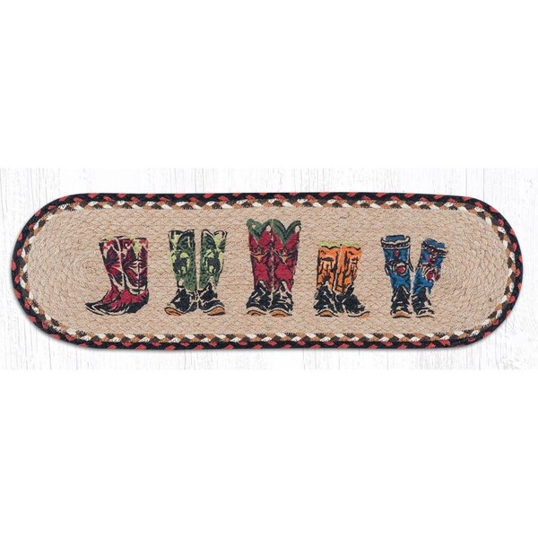 H2H 27 x 8.25 in. Jute Oval Boots Stair Tread - H22548700