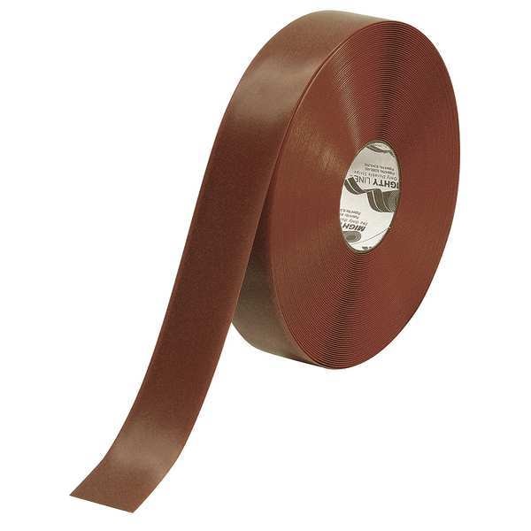 Mighty Line Floor Marking Tape vinyl 2 in W x 50 mil Thick - 2RBRN