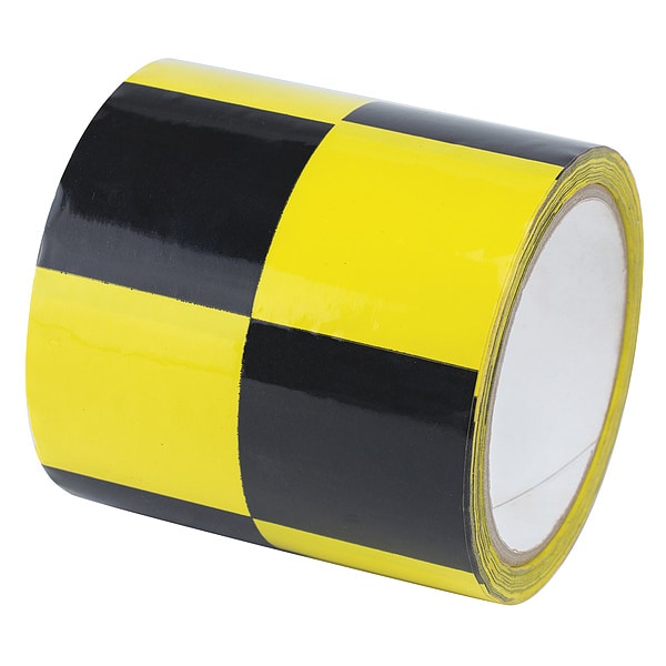 Zoro Select Floor Marking Tape vinyl 4 in W x 6 mil Thick - 8AEC6