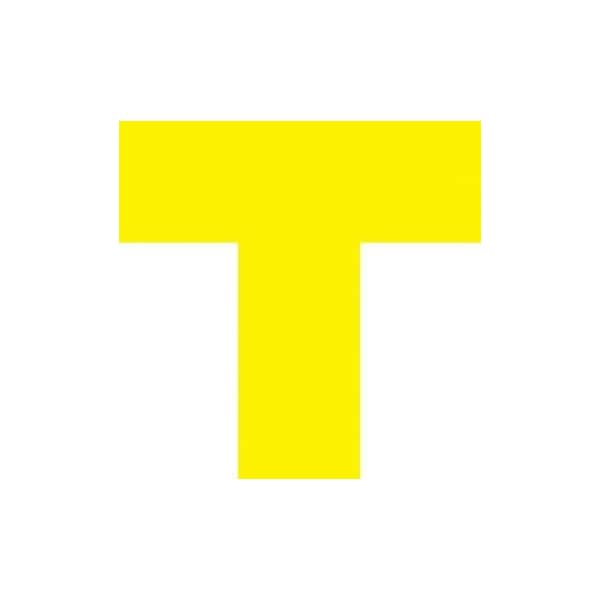Accuform DURABLE MARKING SHAPES TCORNER ROUNDED PTE230YL - PTE230YL