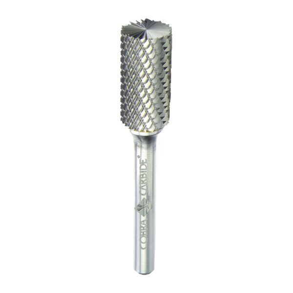 Cobra Carbide Carbide Burr, Single Cut Shape B Regular Length, SB-9, 1 - 10371