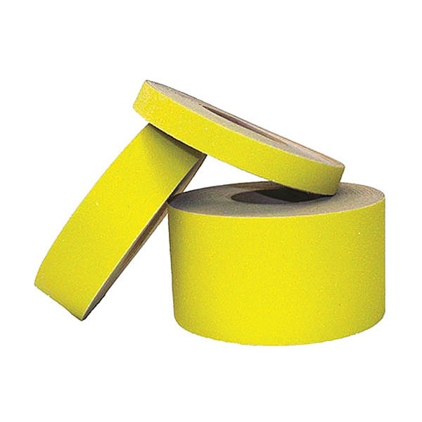 Master Stop Tape, Anti-Slip, Abrasive, 2"X60ft, Yel, PK2 - 88208