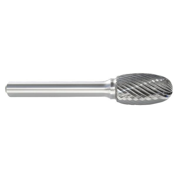 Zoro Select Carbide Bur, Oval, 1/8 In, 1/8 Shank - 310-006175