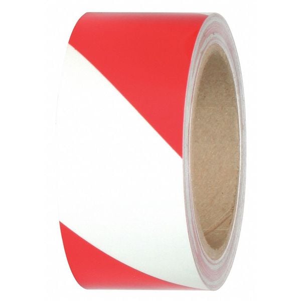 Jessup Glo Brite Safety Grade Egress Tape Film: Polyester, Adhesive: Acrylic Photoluminescent, Stripe: Red, 2" W x - 7520-2-STRIPE-R