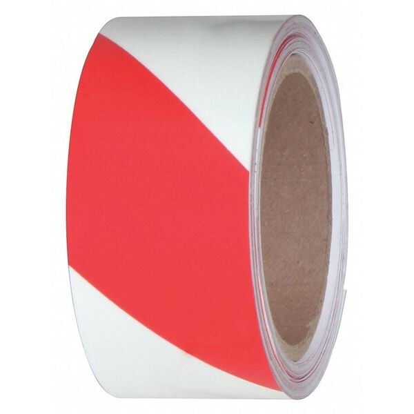 Jessup Glo Brite PL Glw Film Rl, 2"x30 ft., w/Rd Stripe, PK3 - 7530-2-STRIPE-R