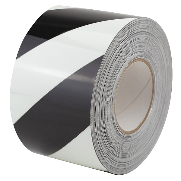 Zoro Select Die-Cut Arrows Tape Polyester Ivory, 4" W x 150 ft. L, 11 mil Thick - GLA04