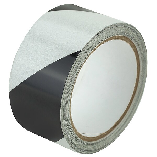 Zoro Select Floor Marking Tape vinyl 2 in W x 5.5 mil Thick - ZRS2X10BWCH