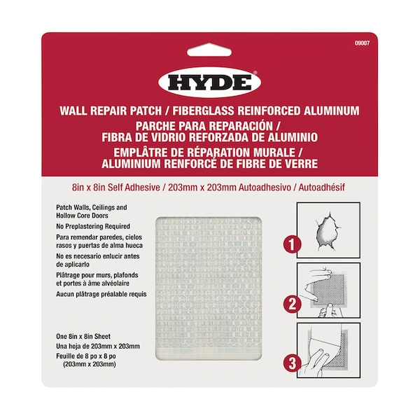 Hyde Hyde 8 in. W X 8 in. L X 1/4 in. Drywall Repair Sheets - 09007