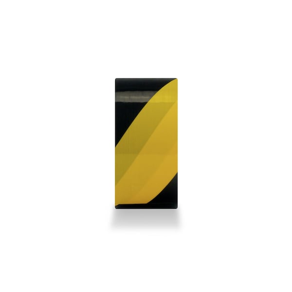 Defender Safety Acrylic/Polycarbonate Yellow/Black, 2" W x 75' L, .35mm Thick - RFT-YBH-53