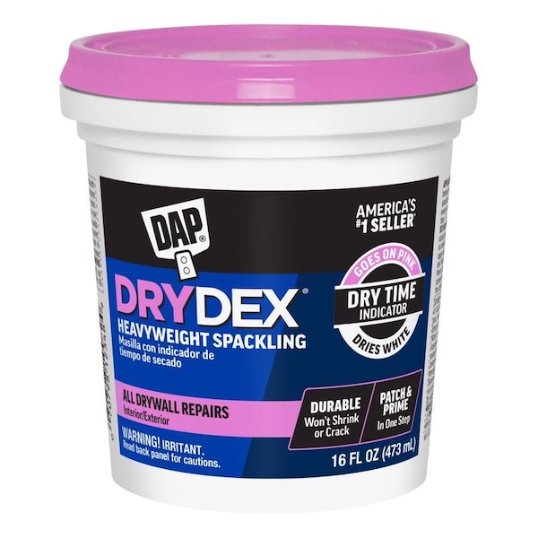 Drydex Heavyweight Spackling DAP Drydex Ready to Use Pink Spackling Compound 16 fl. oz. - 7079812348
