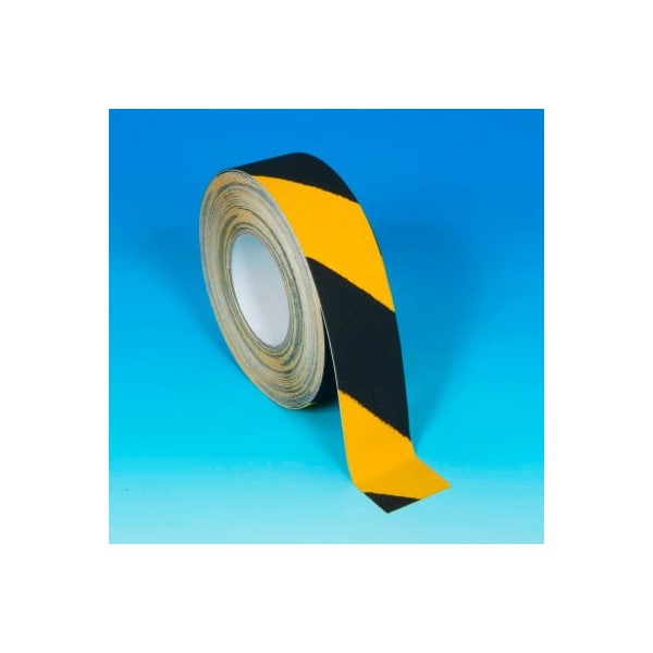 Heskins Llc Heskins Hazard Safety Grip Anti Slip Tape, Black/Yellow, 2" x 60', 60 Grit - 3401005000060DUA