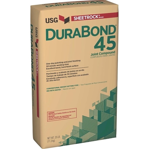 Usg USG Durabond 381110120 Joint Compound, Powder, 25 lb Bag - 381110120