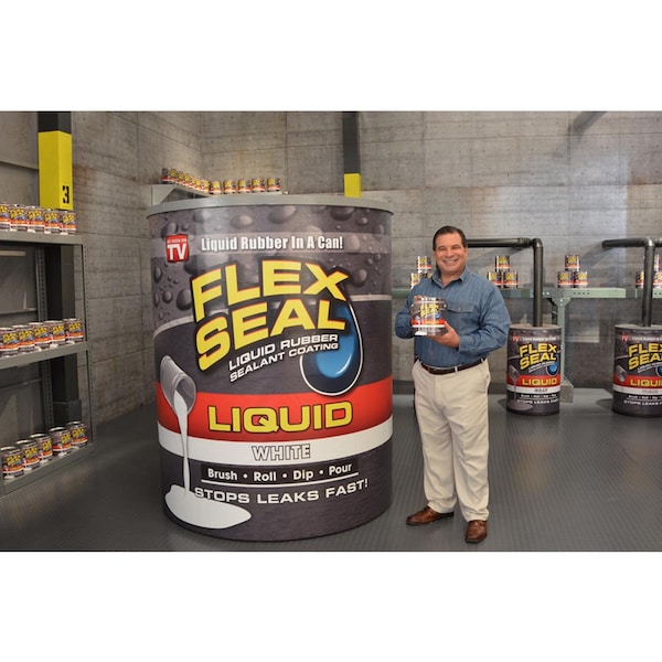 Flex Seal Flex Seal Family of Products Flex Seal White Liquid Rubber Sealant Coating 16 oz - LFSWHTR16