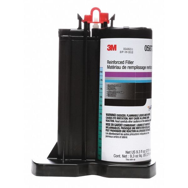 3M Reinforced Body Filler for DMS, 9.3 fl. oz, Cartridge, Blue, Green - 05877