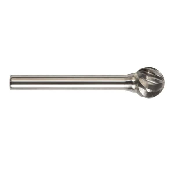Magnum Carbide Burr, Series 7000DAL, 34 Head Dia, 1116 Length of Cut, Ball Shape SD Head Shape, Alum - 7DAL148