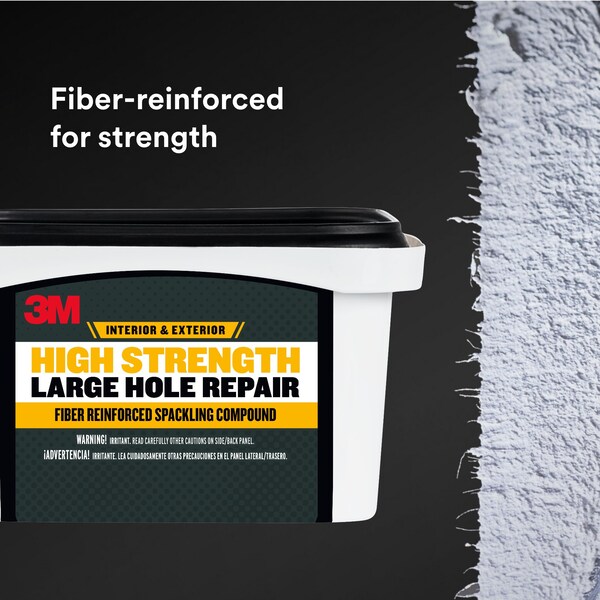 3M High Strength Large Hole Repair, 12 oz, 6PK - LHR-12-BB