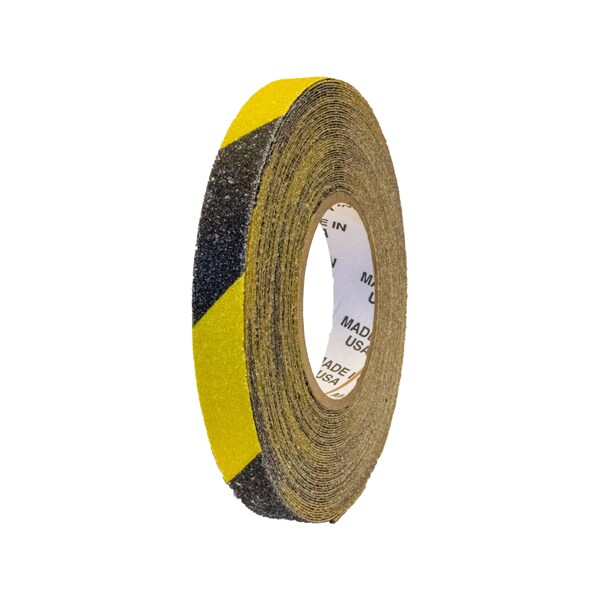 Flex-Tred AntiSlip Safety Tape - 3/4 X 60 ft / Yellow/Black Striped-Roll - YBS.7560.R
