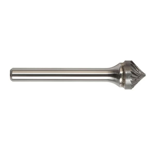 Magnum Carbide Burr, Series 7000K, 12 Head Dia, 14 Length of Cut, Cone90 deg Shape SK Head Shape, D - 7K132ADC