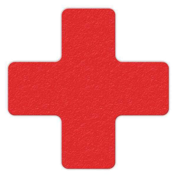 Tuffmark Workplace Floor Organization Marker Vinyl Film Red, 6" W x 6" L - LM120R