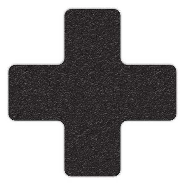 Tuffmark Workplace Floor Organization Marker Vinyl Film Black, 6" W x 6" L - LM120K