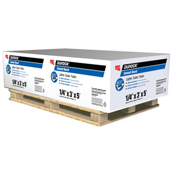 Usg 170219-RDC06 0.25 x 3 x 5 in. Cement Board, 60PK - 149060