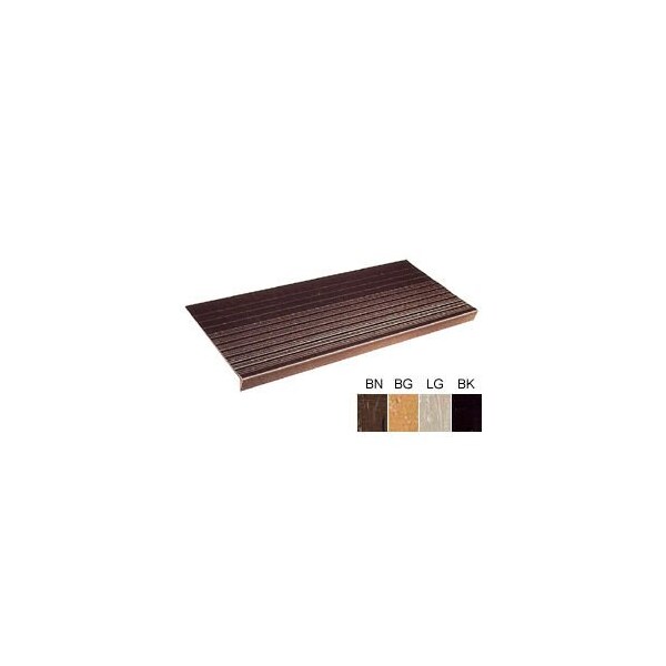 R C Musson Rubber Co. Vinyl Tread Rib Pattern 42"W Brown - 37542BROWNSN