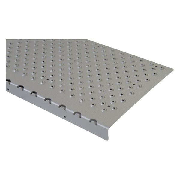 Handi Treads Stair Nosing Aluminum Gray, 48 in W x 1/4 in Thick - NSN129048GY0