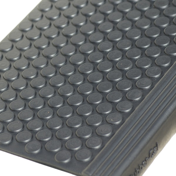 Rubber-Cal "Coin-Grip Commercial" Rubber Step Mat - 10" x 48" - 6pack - 10-104-012P