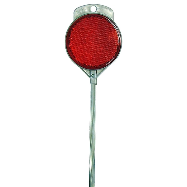 Hy-Ko 48In Aluminum Red Driveway Marker, 24PK - A10236