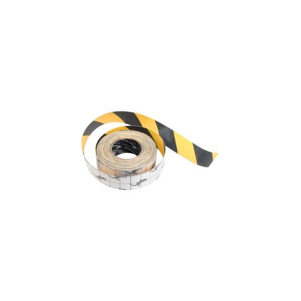 Top Tape And Label Anti-Slip Traction Yellow/Black Hazard Striped Tape Roll, 2" x 60' - SG3902YB
