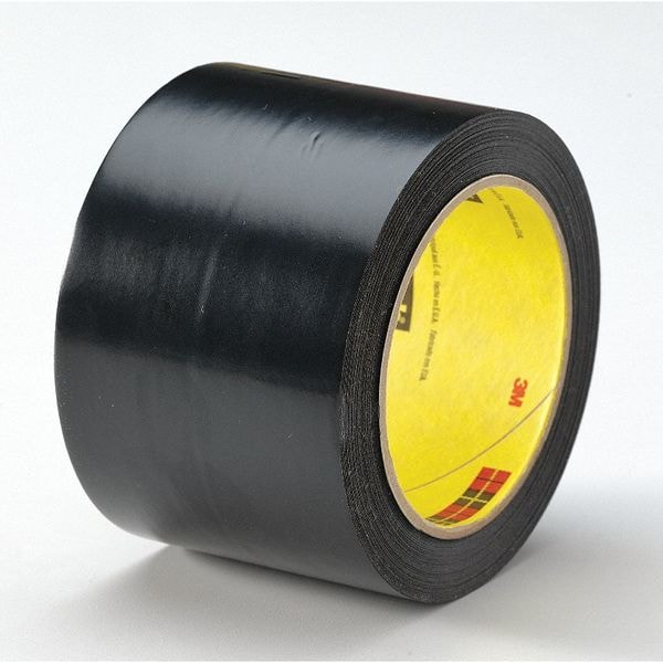 3M Safety Stripe Tape Rubber/Vinyl Black/White, 3" W x 108 ft. L, 5.4 mil Thick - 5700