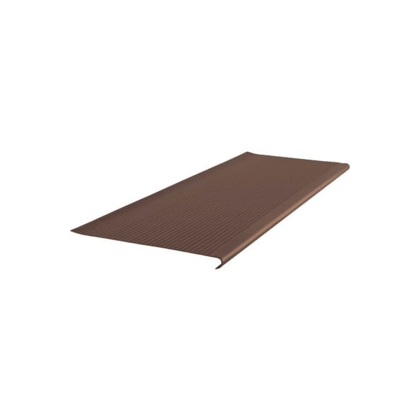 Roppe Vinyl Light Duty Ribbed Stair Tread Round Nose 12.34in x 48in Light Brown - 48172P147