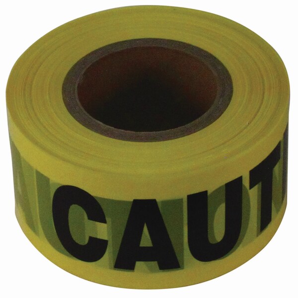 Impact Products Barrier Tape Polyethylene Yellow/Black, 3" W x 1000 ft. L, 1.5 mil Thick - IMP 7328