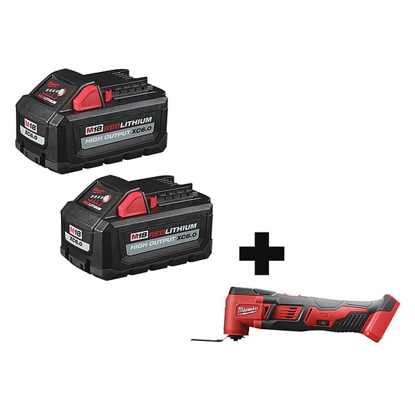 Milwaukee Tool Oscillating Multi-Tool, 18V DC, Cordless, M18 Series - 48-11-1862, 2626-20