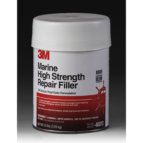 3M Marine Repair Filler, 1 gal, Can, Grayish Brown, Marine High Strength - 00051131460140